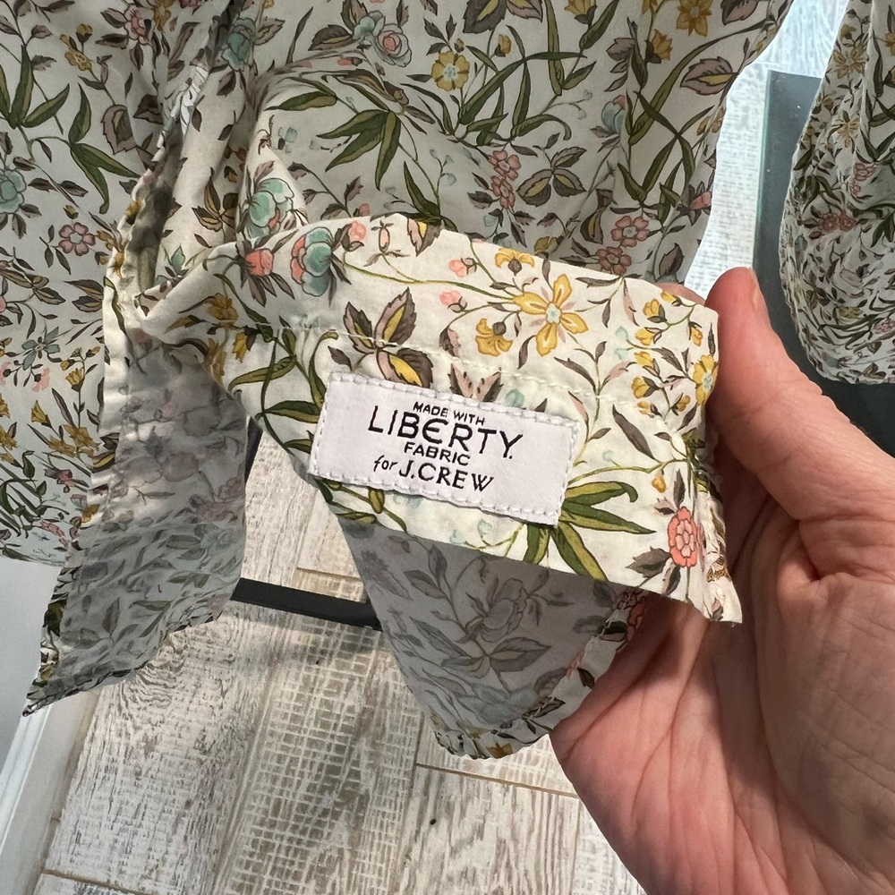 J. Crew Liberty Fabric Floral Button Down Blouse - Picture 3 of 5